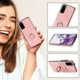 thumbnail image 6 of Allytech for Samsung Galaxy S20 Wallet Case with Card Holder Ring Kickstand Dual Layer Leather Credit Card Slots Protective Shockproof Cover Designed for Samsung Galaxy S20, Pink, 6 of 8