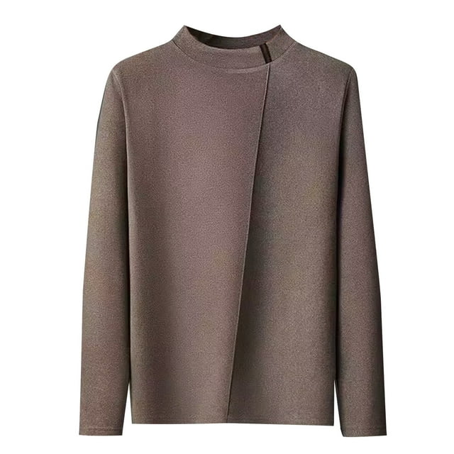 pstuiky camisas de manga larga para hombre, Camiseta informal de cuello redondo con estampado de moda para hombre, camiseta de manga larga salir tops m