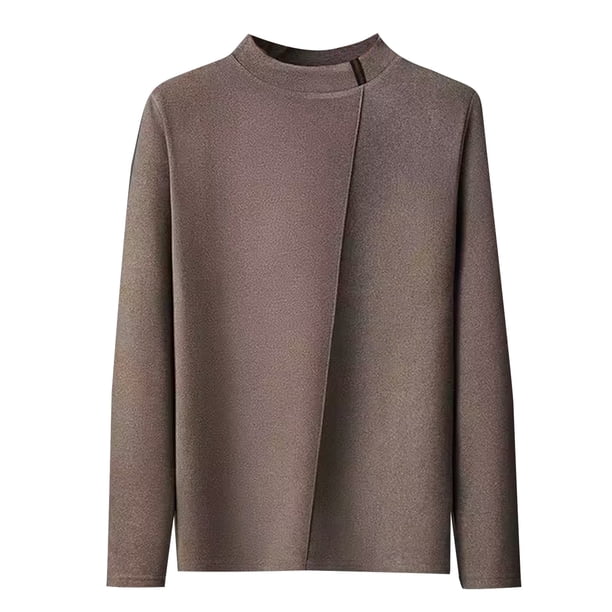 pstuiky camisa de manga larga para hombre, Camiseta informal de cuello redondo con estampado de moda para hombre, camiseta de manga larga tops de invierno para hombre s