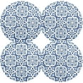 thumbnail image 2 of GZHJMY Blue Moroccan Round PVC Placemats Set of 1, Kitchen Dining Table Decoration（450）, 2 of 7