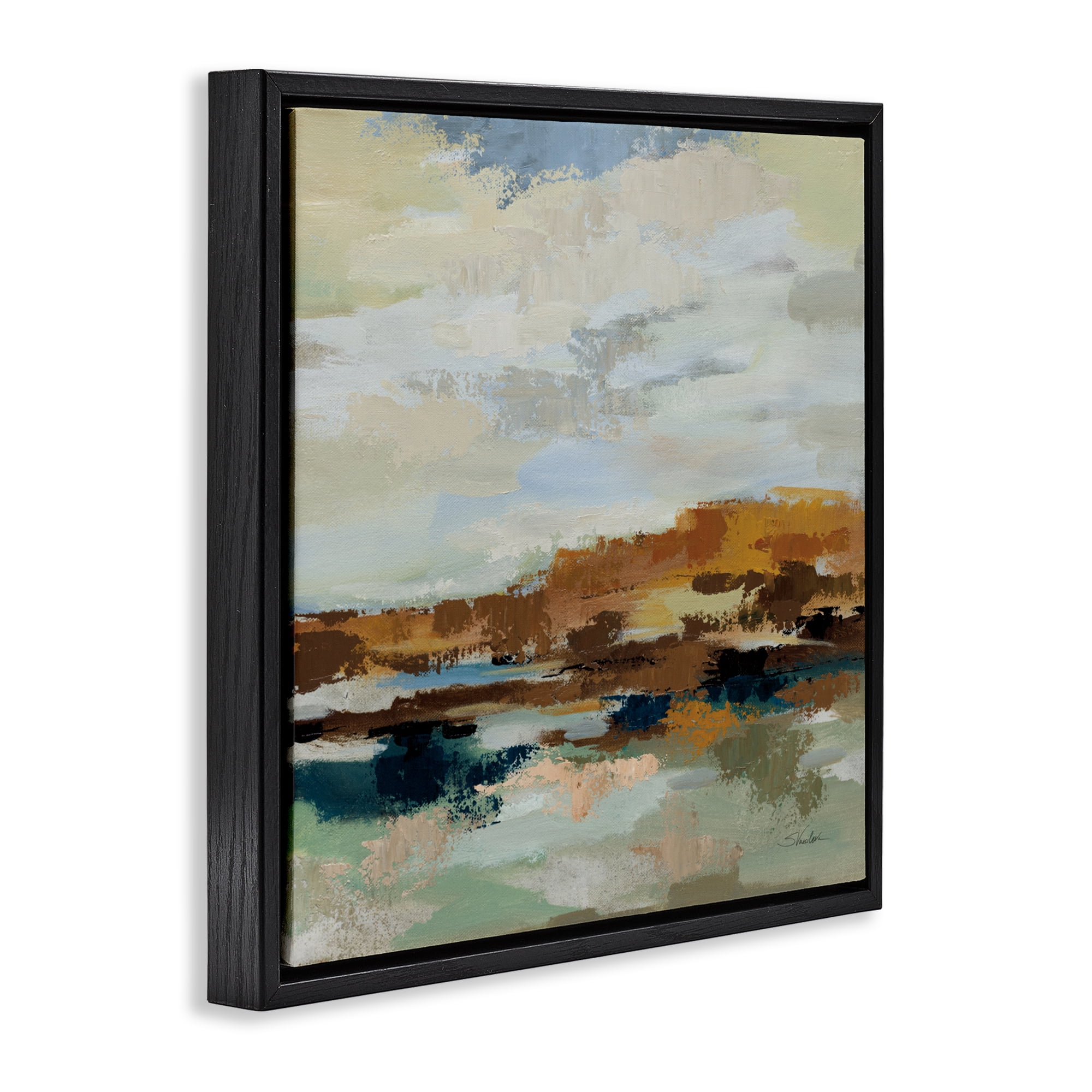 Stupell Industries American West Distortion Black Framed Floater Canvas Wall Art, design by Silvia Vassileva