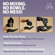 No Gray Quick Permanent Hair Color Shampoo, Dark Brown, 8.45 fl oz
