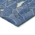 thumbnail image 4 of Addison Rugs Chantille Indoor/Outdoor Transitional Lines Blue Washable Rectangle Rug, 5' x 7'6", 4 of 6