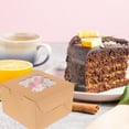 thumbnail image 3 of FRCOLOR 12Pcs Dessert Boxes with Window Small Treat Boxes Mini Cake Boxes Small Cookie Boxes Bakery Boxes, 3 of 8