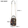 thumbnail image 2 of FORMRS Crossbody Bag for Women Shoulder Cell Phone Purse with Zipper, Black Floral Pattern, 2 of 7