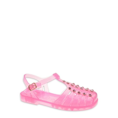 

Wonder Nation Girl s Crystal Jelly Sandal