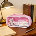 thumbnail image 4 of RBCKVXZ Clear Pencil Pouch, Pen Case, High-Capacity Zipper Pouch, Storage Organizer for Office Supplies Earbuds Chargers Cables Makeup, 4 of 6