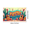 thumbnail image 3 of LUUFILx Fiesta Party Banner Vibrant Mexican Cactus Floral Event Background Festive Backdrop Decor Colorful Celebration Decorations Photography Props, 3 of 8