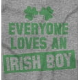 thumbnail image 2 of Funny Saint Patrick's Day Irish Boy Men's Big & Tall Crewneck Sweatshirt Brisco Brands 3X, 2 of 3