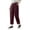 Purple, variant on Htigea Clearance Womens Summer 3/4 Pants Flowy High Waisted Loose Casual Lounge Pant Wide Leg Palazzo Capris Adjustable with Pockets under 10 Beige,XXXL