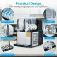 thumbnail image 4 of Commercial Slushie Machine, 3L/0.8 Gal slushy Machine for Home, Self-Cleaning,300W Stainless Steel Slushy Machine for Frozen Drinks, Snow Melting, for Home, Coffee Shop, Restaurant, 4 of 9