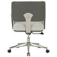 thumbnail image 5 of Realspace® Modern Comfort Picali Bouclé Fabric/Vegan Leather Low-Back Task Office Chair, White Stone/Gray/Brushed Nickel, BIFMA Compliant, 5 of 8