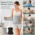 thumbnail image 4 of Postpartum Abdominal Binder, Post Surgery C Section Recovery Belt, Compression Hernia Waist Support for Women 130cm, 4 of 5