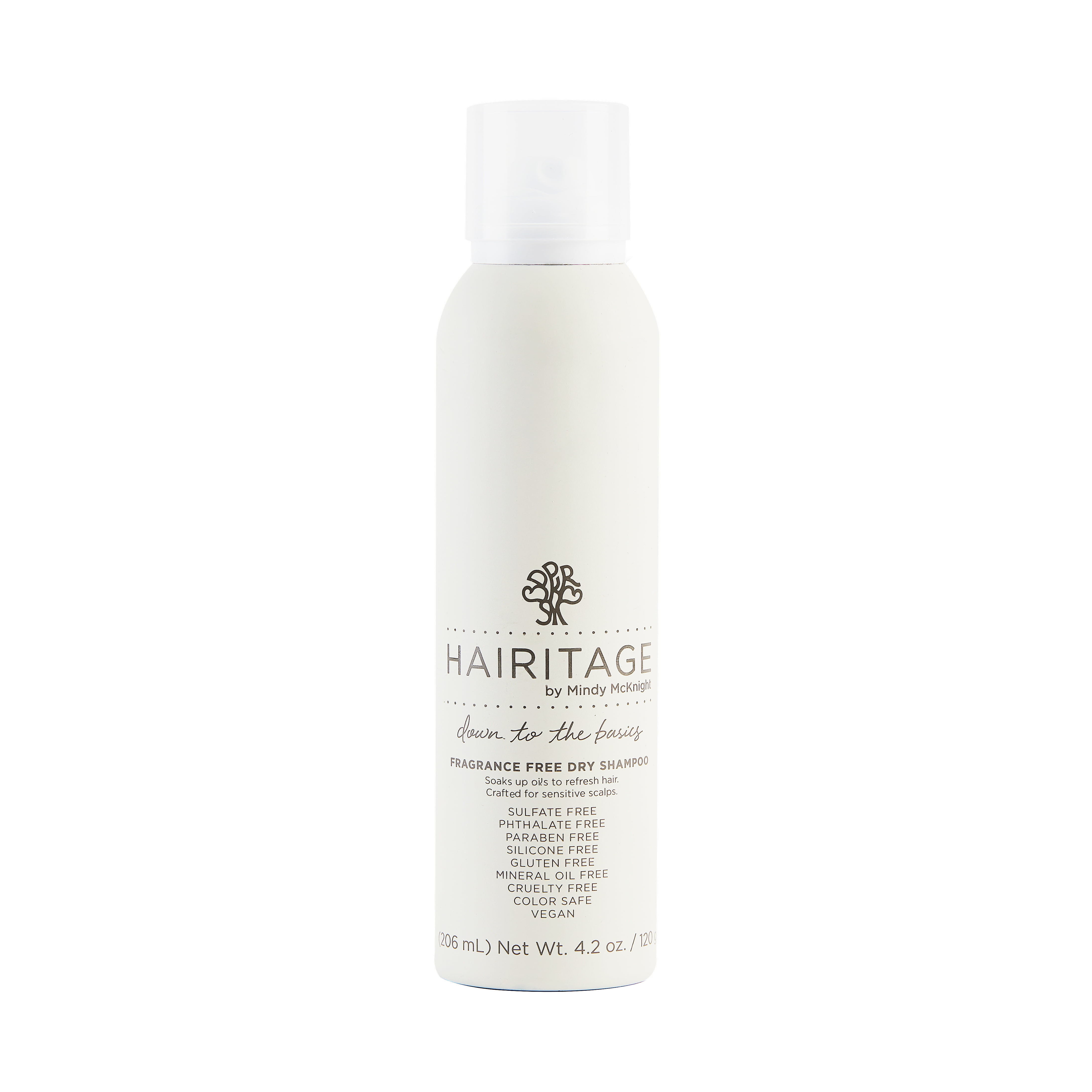 Hairitage Down to the Basics Dry Shampoo Spray with Rice Protein | Volumizer for Women & Men, 4.2 oz