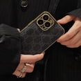 thumbnail image 1 of Funda Para iPhone14 13 12 Pro MAX 11 XS XR 6 7 8 PLUS Patrón De Marca De Lujo Inserte Tarjeta, 1 of 3