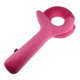thumbnail image 3 of Almohada inflable de terciopelo para el cuello, ideal para trenes y oficinas, color rosa, 3 of 9