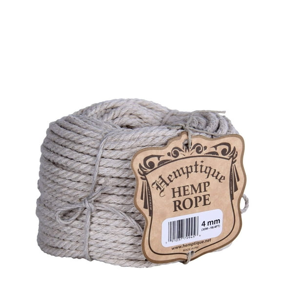 Hemptique Hemp Cord Spool - Natural with Metallic Copper, 205 ft Spool