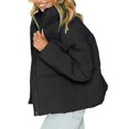 thumbnail image 2 of Vedolay Warm Winter Coats Oversized Fall Dressy Winter Dress Coat Casual Light Jackets Black,L, 2 of 3