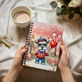 thumbnail image 3 of Happy Valentine’s Day Adorable Schnauzer Puppy Holding Heart Balloon Spiral Bound Journal Miniature Schnauzer Dog Lover 5x7in Spiral Notebook - 00030, 3 of 5