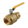 thumbnail image 2 of Midline Valve 542001VLVF-5 Premium Adapter Ball Valve, with 1 in. Press x FIP Connections, Brass (Pack of 5), 2 of 7