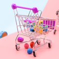 thumbnail image 5 of "SamFansar Stainless Steel Mini Handcart Supermarket Shopping Cart Food Holder Kids Toy,Random Color S", 5 of 10