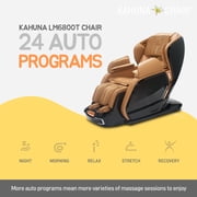 [LM] 3D+@ Latest Technology SL-Track Auto Extension Kahuna Massage Chair LM-6800T White/Camel