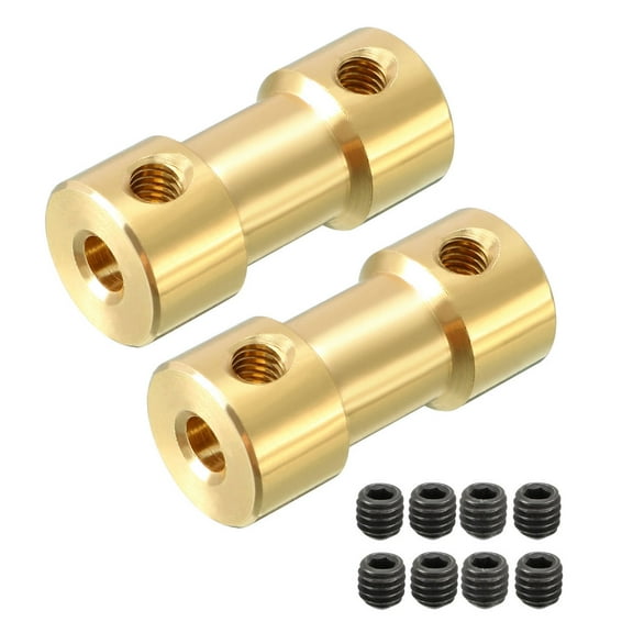2pcs Shaft Coupler 3mm x 3mm Connector Adapter for RC Airplane Boat Motor L20XD9