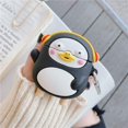 thumbnail image 2 of 3D Cute Music Penguin Design Airpods Case For Airpods Pro/ 3 Creative Funny Animal Wireless Charging Headset Soft Silicone Shockproof Strong Protector With Hook, 2 of 8