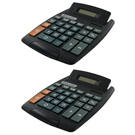 2 X Large Jumbo Calculator Big Button 8-Digit Desktop Math Display Solar (Best Calculator For Discrete Math)