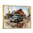 thumbnail image 2 of Designart "Achromatic Gloom of the Great Depression II" Transportation Floater Framed Canvas Art Print, 2 of 7