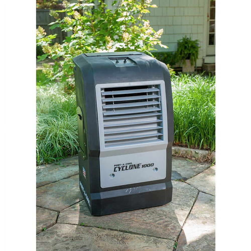 Port-A-Cool Cyclone 1000 Portable Evaporative Cooling Unit, Black