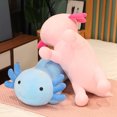 thumbnail image 3 of Figura de Axolotl de peluche ponderada súper suave, juguetes de peluche de Axolotl para reptiles, 3 of 4