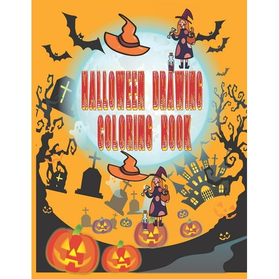 Halloween Drawing Coloring Book: Halloween Drawing Coloring Book for Kids (Paperback)