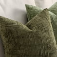thumbnail image 3 of THOPBPRK Textured Throw Pillow Covers Thick Chenille Decorative Pillows Olive Green 18x18 Inch Set of 2 Modern Boho Farmhouse Home Decor Neutral Cushion Covers for Couch Sofa Living Room Bedroom, 3 of 14