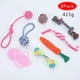 thumbnail image 1 of Juguete de cuerda para perros, paquete de 8 Juguetes interactivos para perros, Juguete para masticar, Accesorios para perros Juguetes, Juguete de cuerda duradero Soledad Perros pequeños y medianos Sa, 1 of 5
