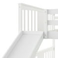 thumbnail image 6 of Harper & Bright Designs Full Over Full Bunk Bed Frame with Slide and Built-in Ladder, Wood Low Bunk Bed for Teens and Adults, Bedroom Furniture, No Spring Box Needed, 6 of 9