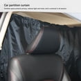 thumbnail image 4 of Cortina de aislamiento para coche, ventana Interior, parasol trasero delantero, cortina de privacidad, protección Universal, accesorios de aire Automoción decorativa y accesorios Negro/1 Capa Riwesomey VI021956-01, 4 of 6