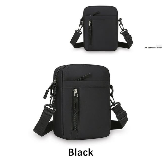 Bolso de hombro informal para hombre | Bolso bandolera de nailon impermeable | Bolso ligero para teléfono de negocios con múltiples compartimentos