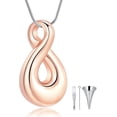 thumbnail image 6 of Infinity Urn Necklaces Teardrop Cremation Jewelry for Ashes Keepsake Memorial Pendant for Women Men Loved ones, 6 of 7
