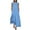 Light Blue, variant on Split V-Neck Womens Sleeveless T-Shirt Dress Polka Dot Side Pockets Maxi Dress 2026 Trendy Fashion Spring Summer Daily Casual Wear