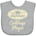 thumbnail image 3 of Inktastic Cribbage Player Vintage Superior Boys or Girls Baby Bib, 3 of 4