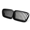 thumbnail image 1 of Gloss Black Front Kidney Grille Slat Style Grill For BMW E46 4 Door 1998 1999 2000 2001 Car Styling, 1 of 6