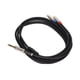 thumbnail image 2 of Cable De Micrófono, 3 M / 9,8 Pies Conector Chapado En Oro Estéreo Compacto 6,35 Mm TRS A 2RCA Divisor Blindaje De Doble Capa Para Sistema De Cine En Casa Para Receptor AV, 2 of 8