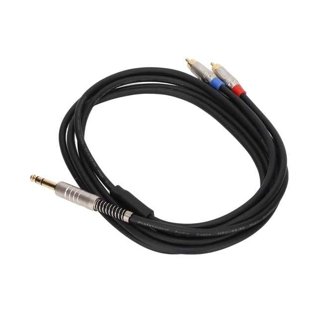 Cable TR Sto Dual RCA de 1/4 pulg. TRS a Dual TR Sto RCA Cable de micrófono divisor Artesanía excepcional