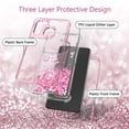thumbnail image 4 of SPYCASE for Samsung Galaxy A11 Case Liquid Glitter Waterfall Heavy Duty Shockproof for Girls Women Cover - Pink, 4 of 7