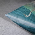 thumbnail image 6 of Decorative Throw Pillow Cover Rectangle Size 12x20 Inches Blue Heron Beach Sea Wave Watercolor Painting Decor Pillowcase with Hidden Zipper Decor Cushion Covers Set of 2, 6 of 6
