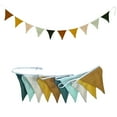 thumbnail image 3 of BYNNIX Baby Room Celebration Banners Cotton Fabric Triangular Flags Bunting Pennant Garlands Wall Hanging Decors Washable, 3 of 19