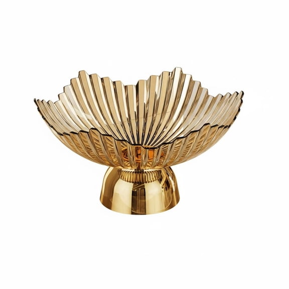 Lazsy Candy Dish Fruit Bowl Pedestal PET Material Smooth Interior for Snack Display Family Gatherings