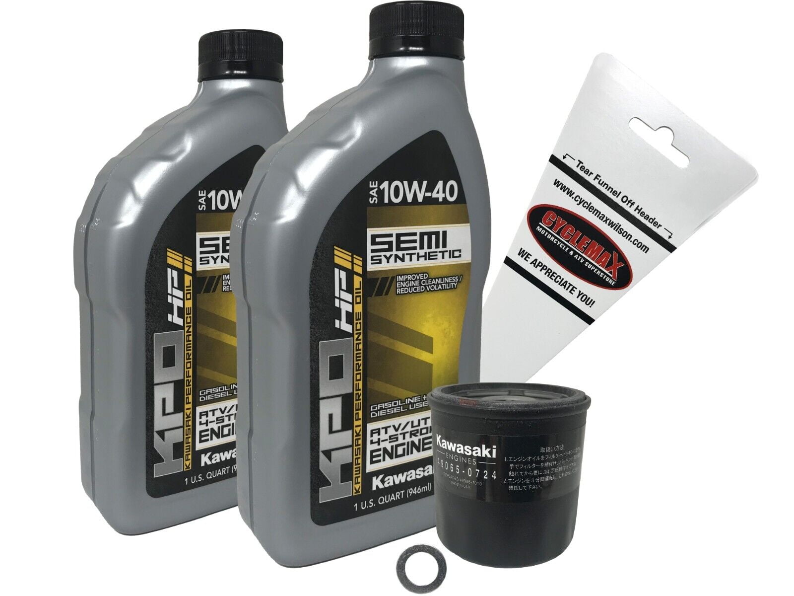 Kawasaki KPO Oil Change Kit Mule SX 99974-0155 - Walmart.com