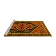 thumbnail image 2 of Ahgly Company Machine Washable Indoor Square Persian Yellow Traditional Area Rugs, 6' Square, 2 of 4